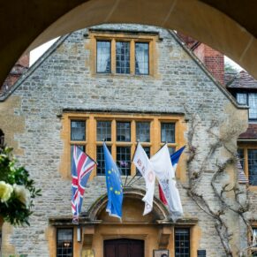 Le Manoir Aux Quat Saisons wedding photography of the hotel exterior