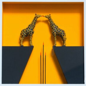 The contemporary artwork throughout The Grove is very striking and colourful