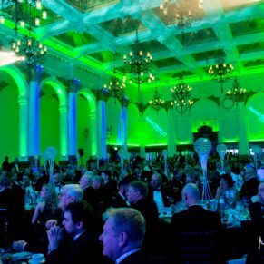Buckinghamshire and London events photography of the huge conference room interior in the West End