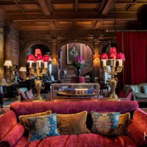 Commercial photography for hotel owners in the Buckinghamshire and Berkshire areas and beyond - this photograph showcases the fabulous interiors at Cliveden House