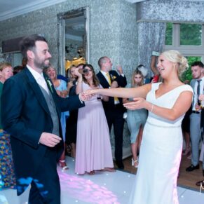 The wonderful wedding first dance, captured at The Grange, Northwood