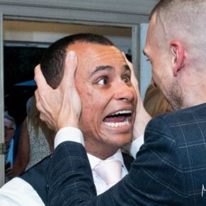 Magical expression of joy captured at The Grange, Northwood wedding