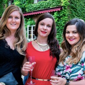 Five Arrows Hotel wedding photography of some ladies enjoying the drinks reception