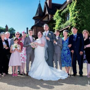 Five Arrows Hotel group pose wedding photography