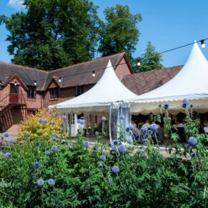 Five Arrows Hotel wedding photography of the gardens and marquee