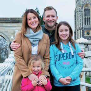 Informal portraits captured on Marlow Bridge for this fun loving Buckinghamshire family during their photography session