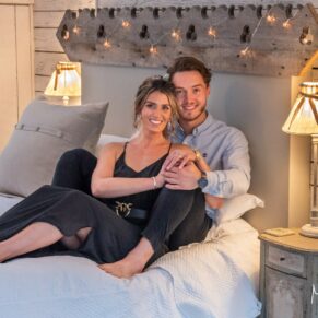 Engagement portraits - Buckinghamshire photography - captured in a romantic holiday cottage