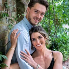 Engagement portraits - Buckinghamshire photography - intimate pose of this lovely couple