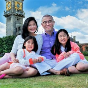 This pose was captured on the front lawns of Cliveden House with the clock tower visible in the distance
