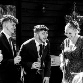 Candid and reportage Buckinghamshire wedding photographer - black and white is great for reportage imagery too