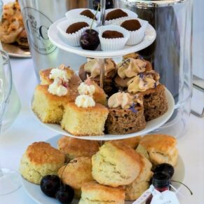 Scrumptious afternoon tea for the lucky guests to enjoy