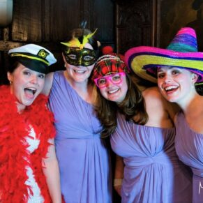 Photo-booth capture of these fun loving ladies enjoying the moment