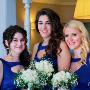 Harte and Garter Hotel Windsor Wedding Photography - the bridesmaids pose for my cameras before the ceremony