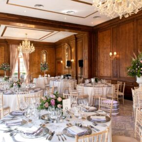 Glorious dining room interiors at this grand Buckinghamshire wedding venue Hedsor House