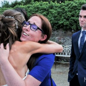 Monkton Barn Wedding Photography - who doesn't love an embracing hug on their special day