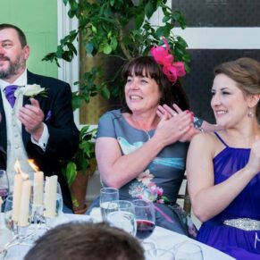 Odney Club Wedding Photography - the guest reactions are always great during the speeches