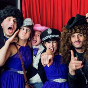 Odney Club Wedding Photography - fun moments inside the photo-booth