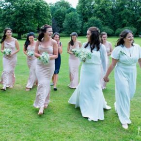 Same Sex Buckinghamshire Wedding Photography - the ladies take a stroll in the gardens