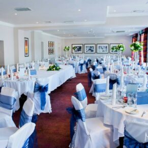 Sir Christopher Wren Hotel Wedding Photography - stunning setup for the meal