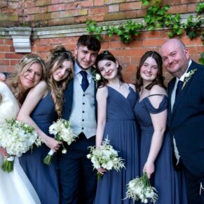 The folly at the Tudor Barn provides the most striking backdrops for small family group poses