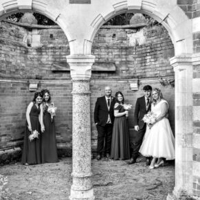 The Tudor Barn folly in the venue's grounds is a fabulous backdrop for photos