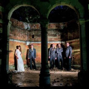 The folly is one of the many backdrops at this fabulous Buckinghamshire venue