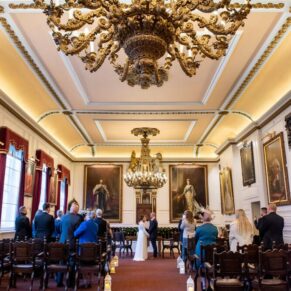 The interiors of the Windsor Guildhall are simply stunning for a wedding ceremony