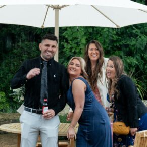 Providing there are big parasols in gardens, who cares if it rains during the drinks reception
