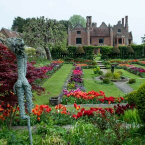 The fabulously colourful gardens at Chenies Manor captured during tulip season