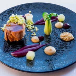Commercial food photography assignments for restaurants and hotels in Buckinghamshire - this photograph showcases a fabulously colourful main course by the talented team at Taplow House