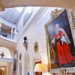 Commercial interiors photography assignment for a luxury hotel in Buckinghamshire - this photograph showcases the one of the grand rooms at Hartwell House