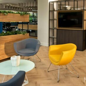 Commercial office interiors photography captured for a Buckinghamshire design team