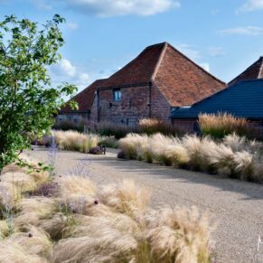 Exteriors photography of the historic barn at this wonderful Buckinghamshire wedding venue