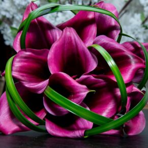 Bridal bouquet photography capture taken at Winters Tale Country Barn wedding venue